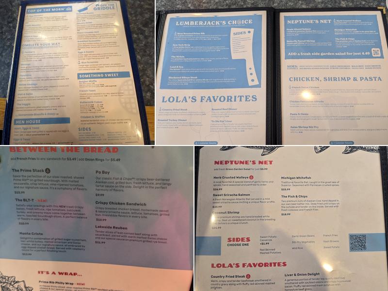Burke's Waterfront Menu