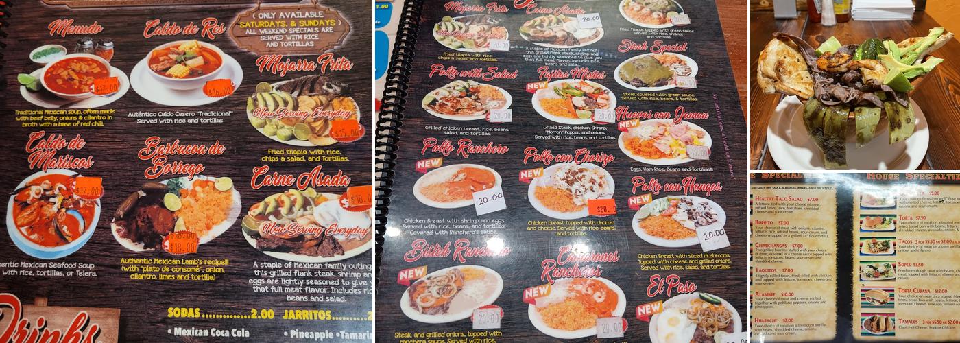 Taqueria El Paso Menu