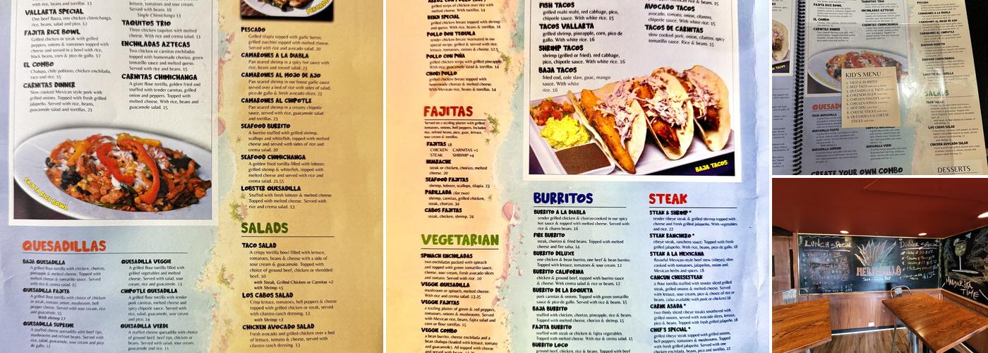 El Rancho Menu