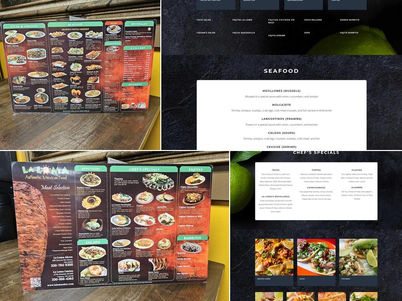 Taqueria La Loma Menu