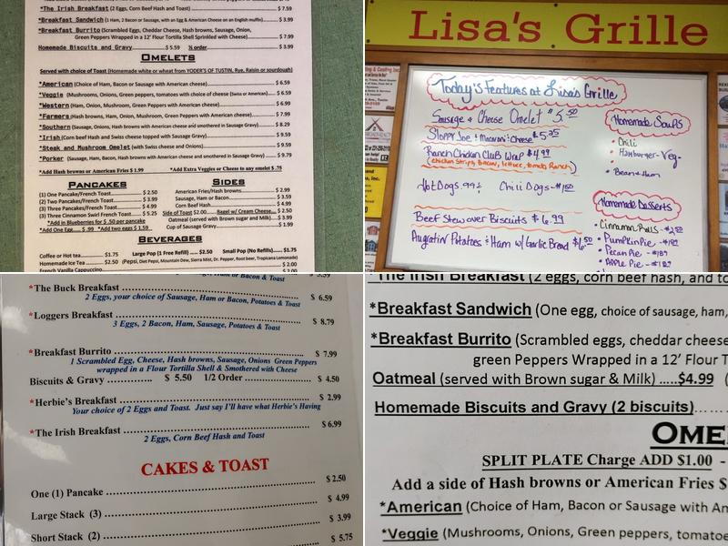 The Village Grille Menu