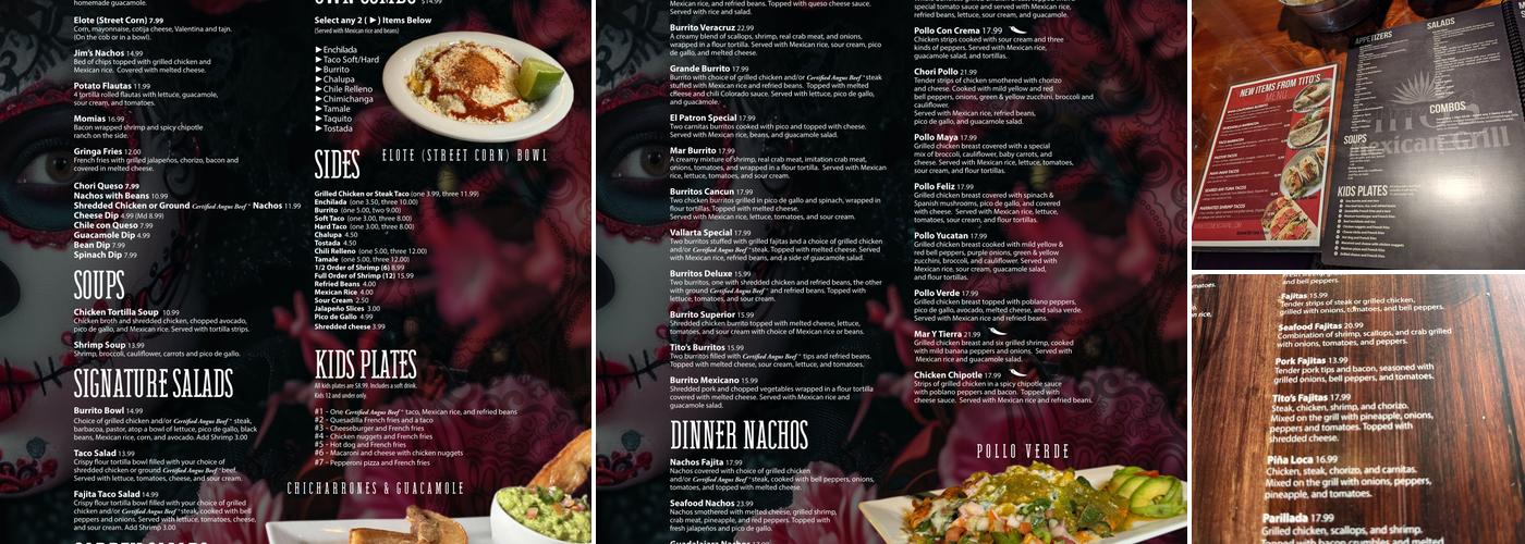 Tito's Mexican Grill - Fairlawn Menu