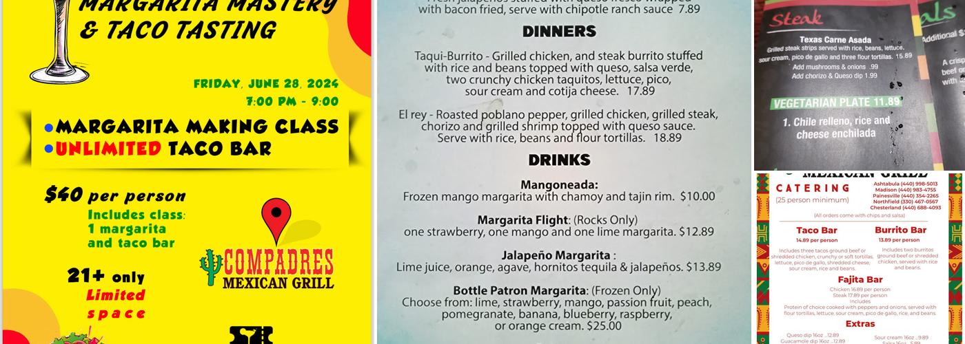 Compadres Menu