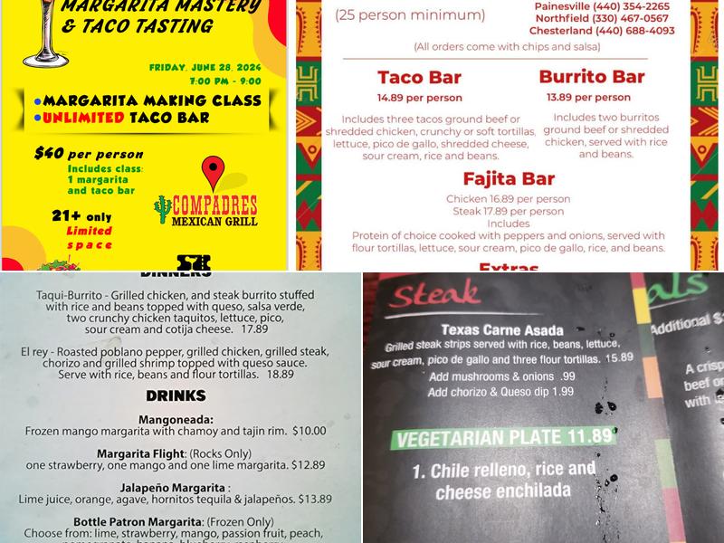 Compadres Menu
