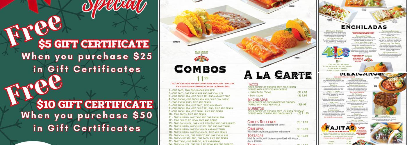 Gran Fiesta Mexican Restaurant Menu