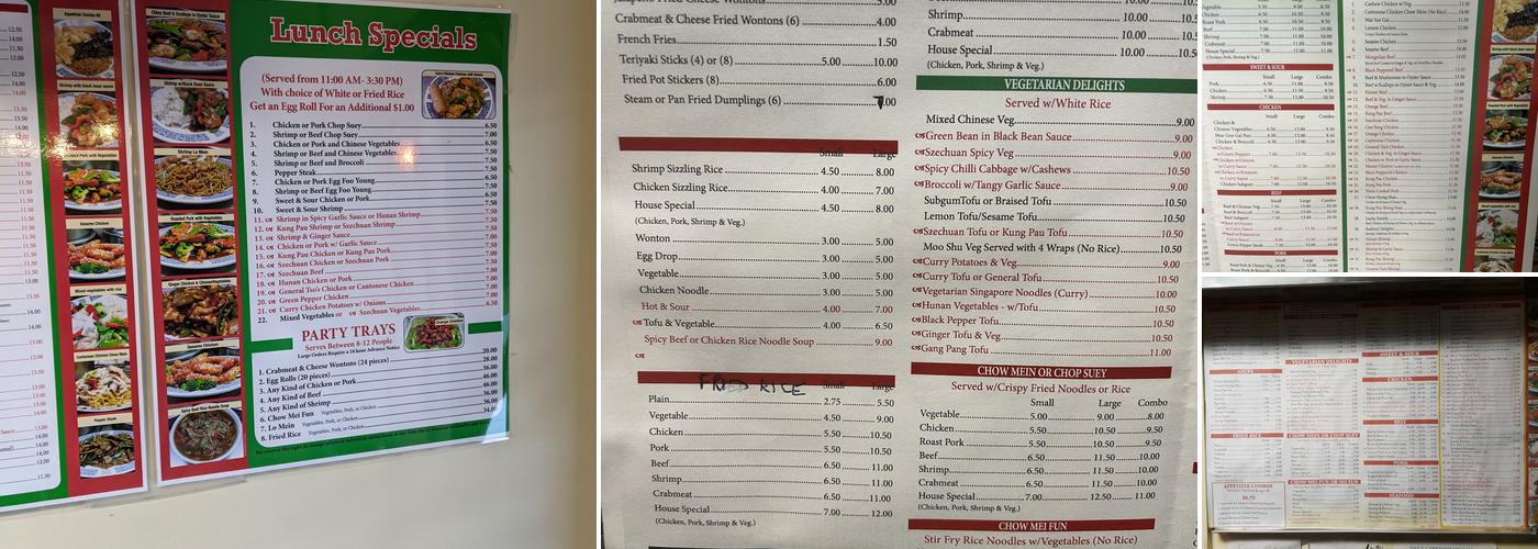 Chin's Place Menu