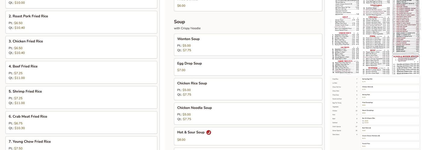 New Peking Restaurant Menu