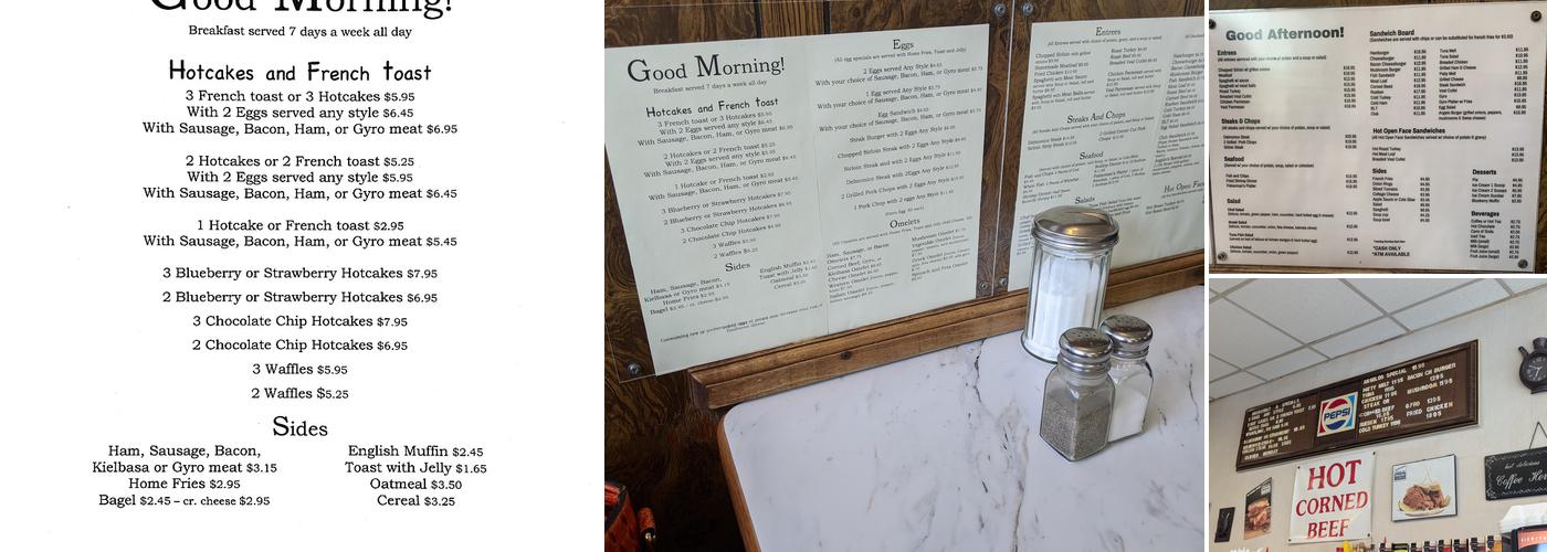 Shore Restaurant Menu