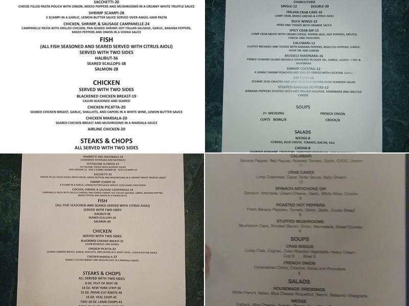 Wise Guys Lounge and Grill Menu