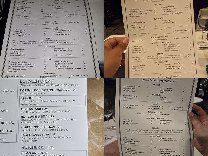 Morton's The Steakhouse Menu