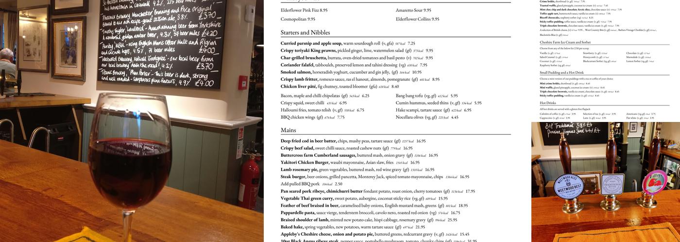 The Morris Dancer Menu