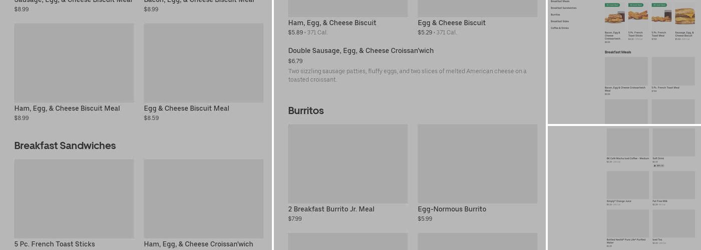 Burger King Menu