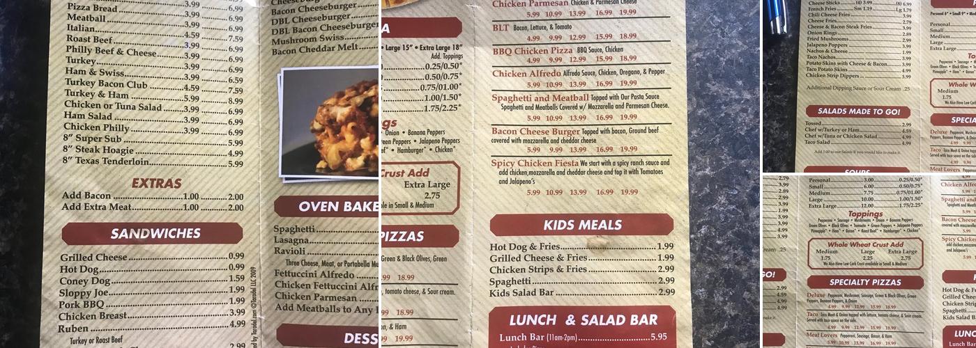 Short Stop Menu