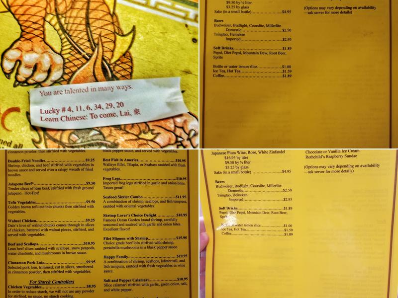Mayflowers Chinese Restaurant Menu