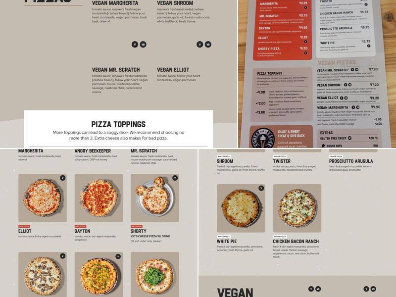 Old Scratch Pizza & Beer Menu