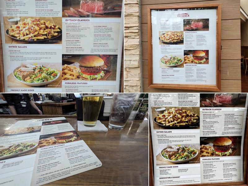 Outback Steakhouse Menu