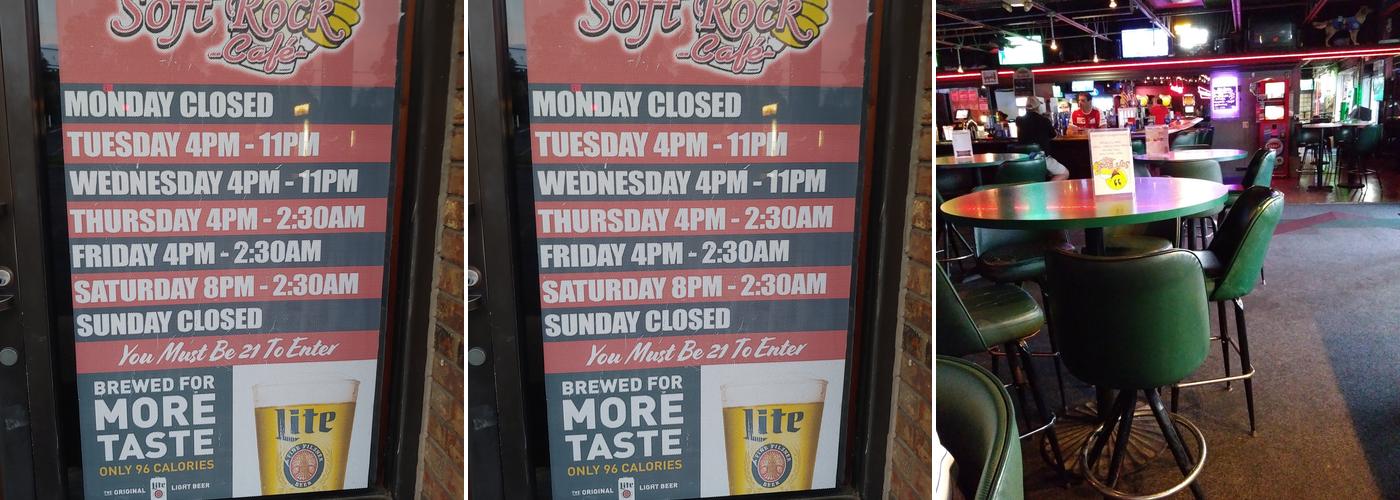 Soft Rock Café Menu