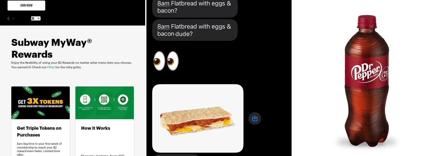 Subway Menu
