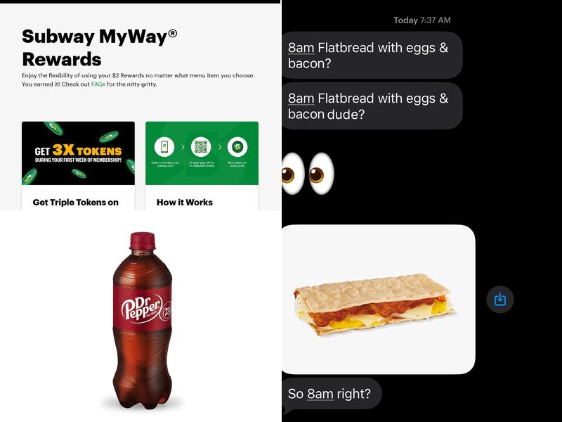 Subway Menu