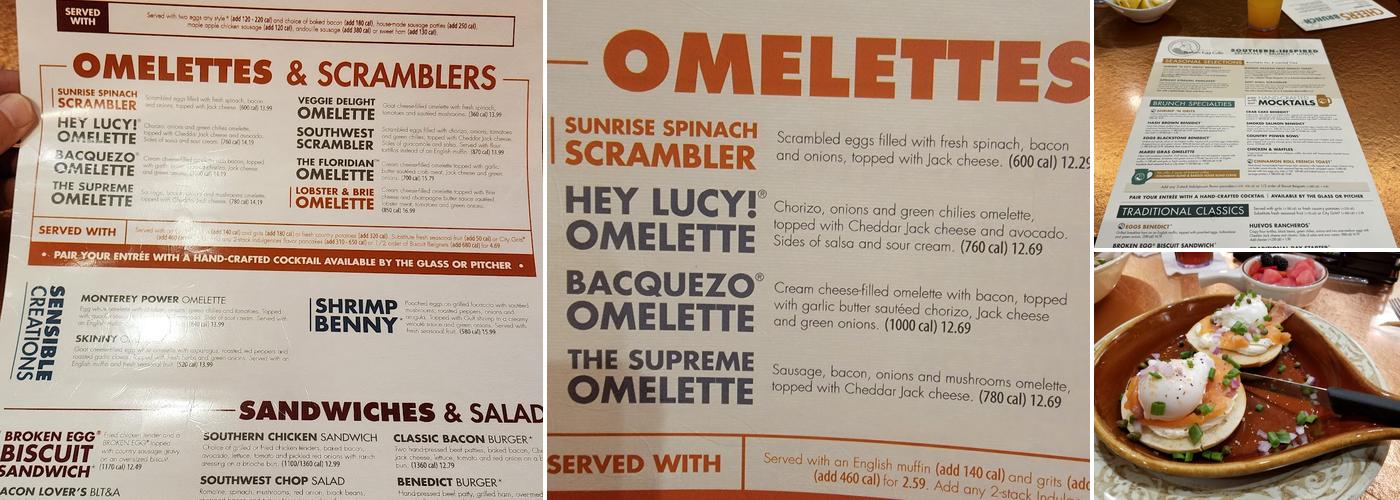 Another Broken Egg Cafe Menu