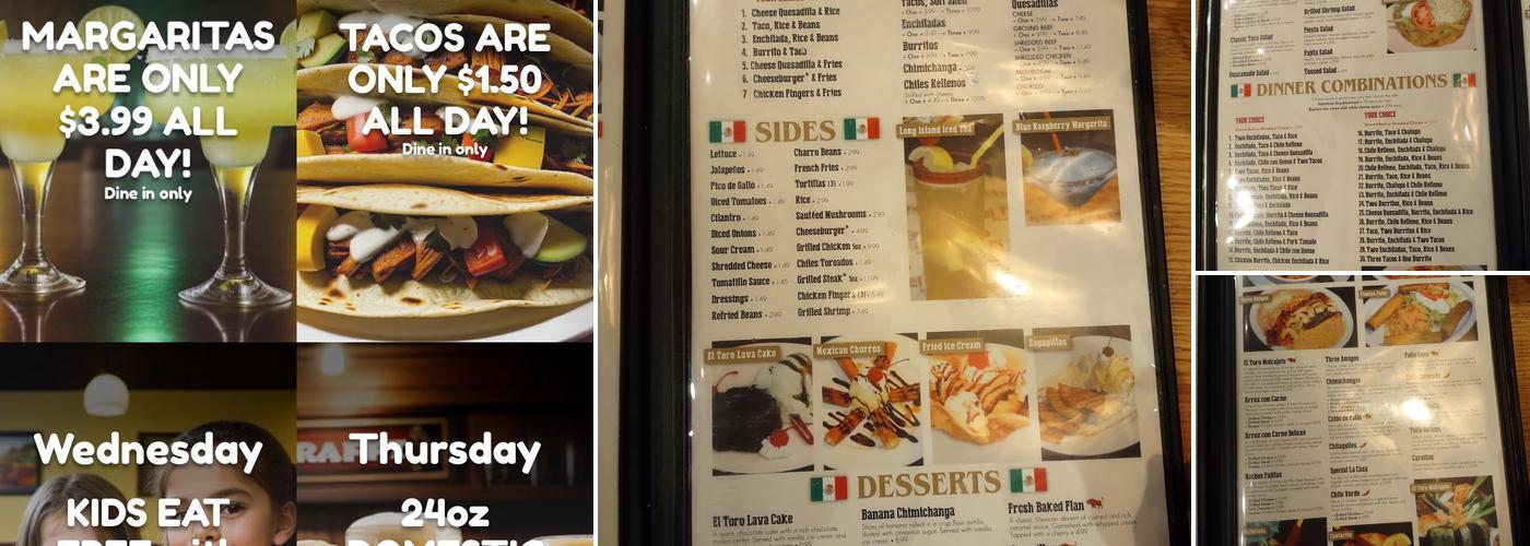 El Toro Mexican Bar & Grill Menu