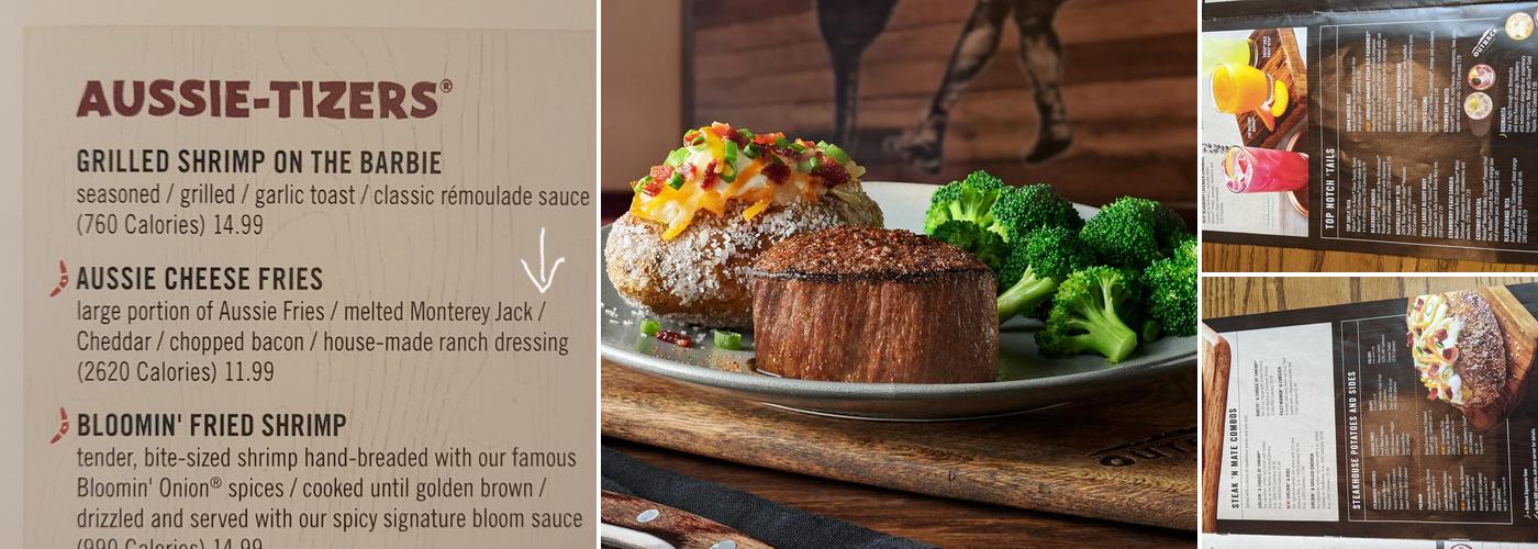 Outback Steakhouse Menu