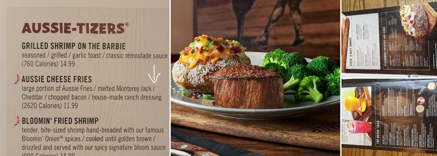 Outback Steakhouse Menu