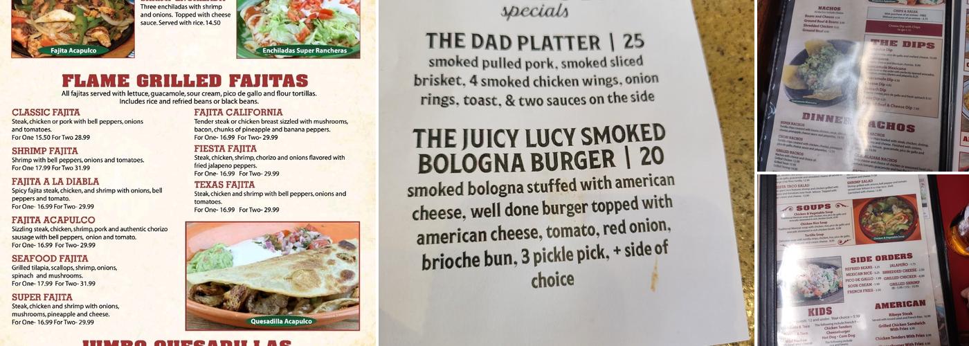 Acapulco Restaurant Menu