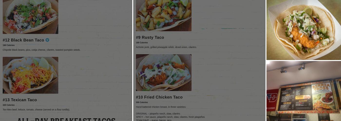 Rusty Taco (Brown St.) Menu