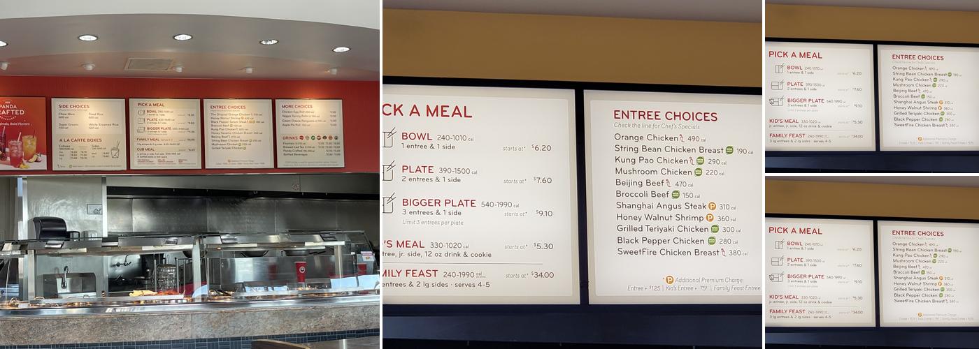 Panda Express Menu