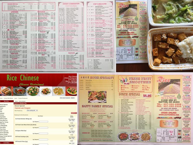 Rice Menu