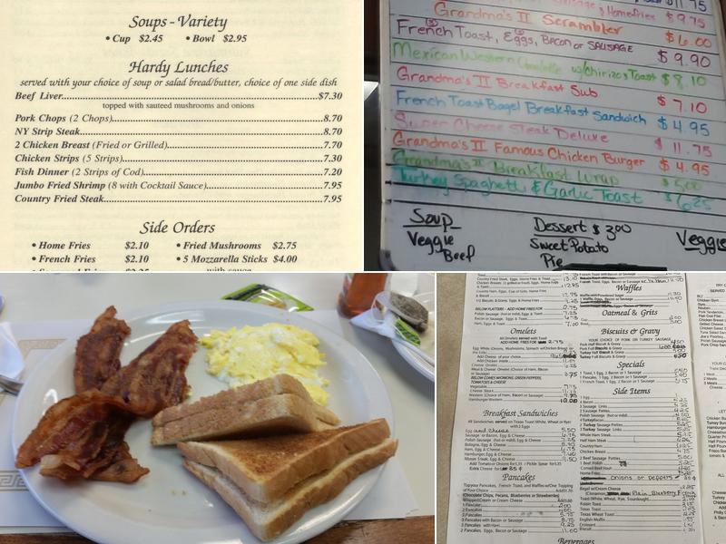 Grandma's II Restaurant Menu