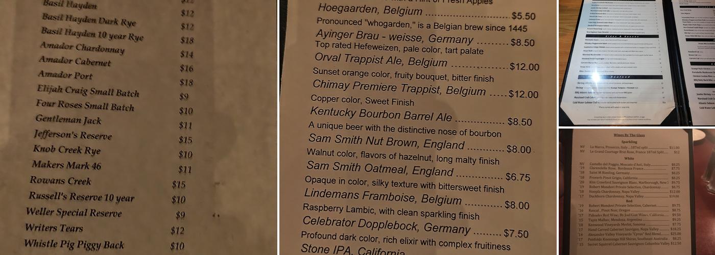 Carvers Steaks & Chops Menu