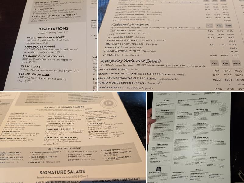 Firebirds Wood Fired Grill Menu