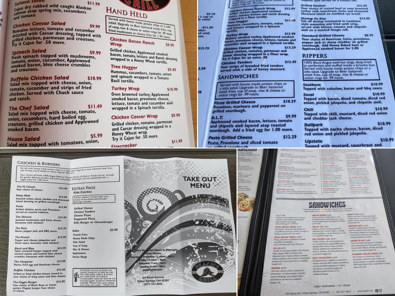Peach's Grill Menu