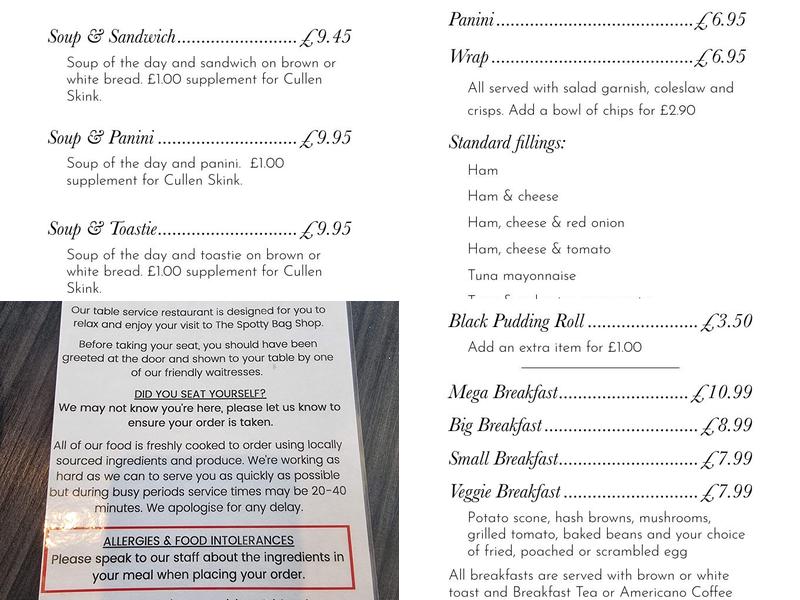 Bridgeview Restaurant Menu