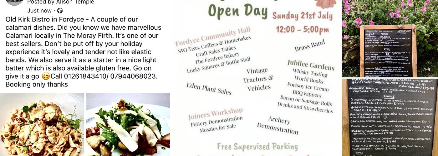 The Old Kirk Cafe/Bistro Menu