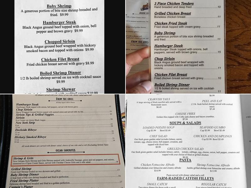 Fisherman's Cove Menu
