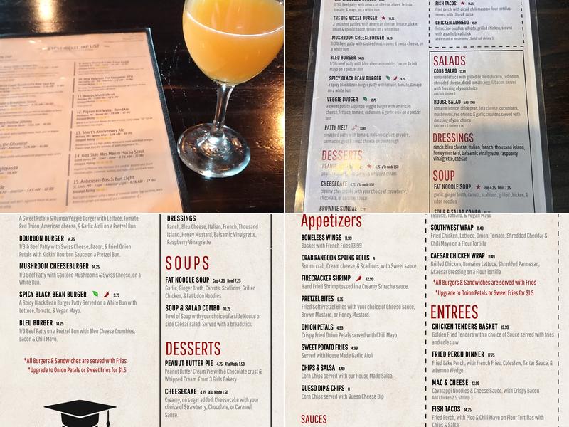 Gypsy Nickel Lounge Menu