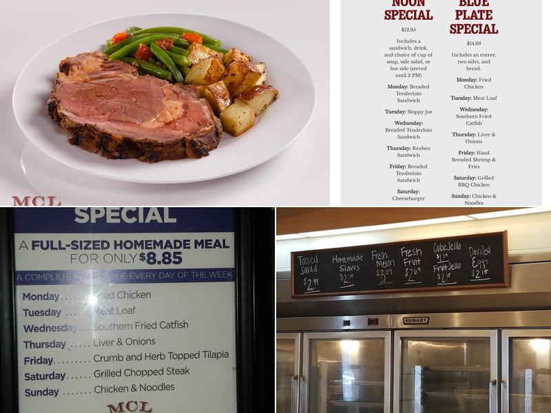 MCL Restaurant & Bakery Kettering Menu