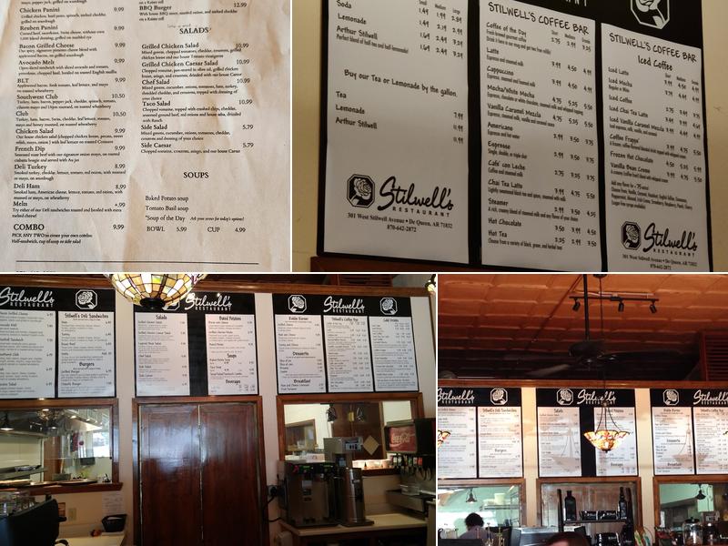 Stilwell's Restaurant Menu