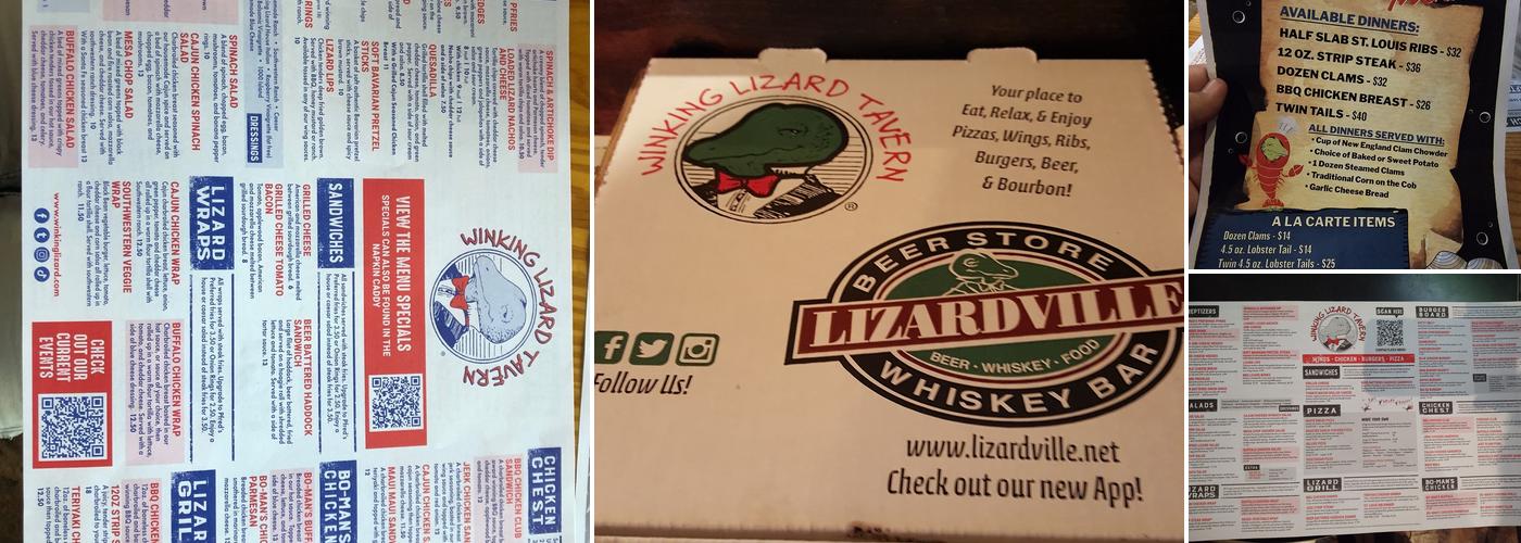 Winking Lizard Washington Square Menu