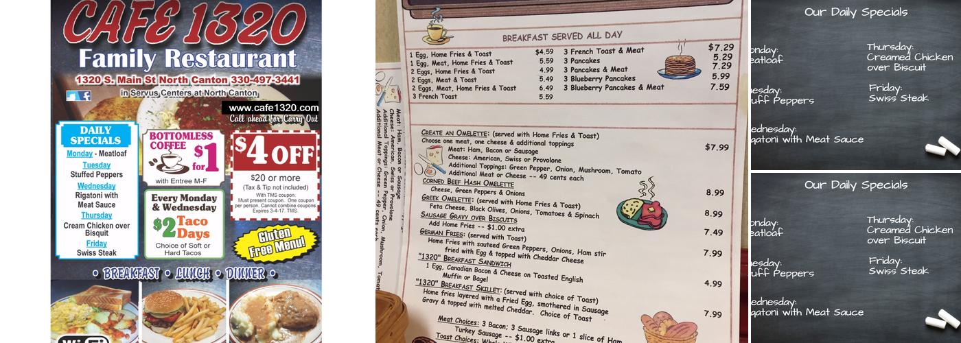 Cafe 1320 Menu