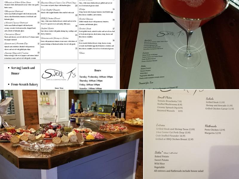 Sweet T's Cafe and Confections Menu