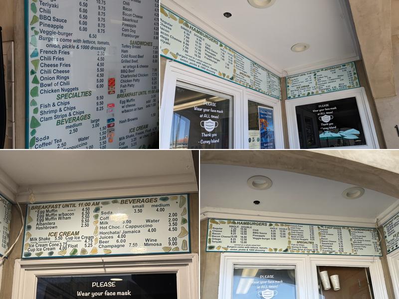 Coney Island West Menu