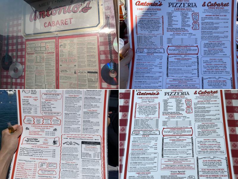 Antonio's Menu
