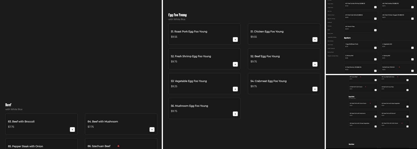 Chinatown Kitchen Menu