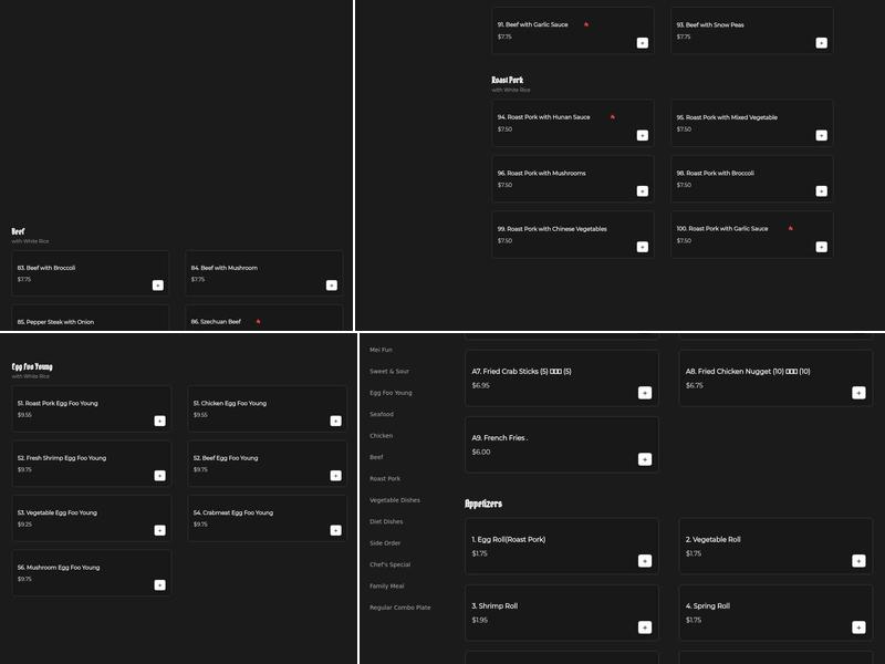 Chinatown Kitchen Menu