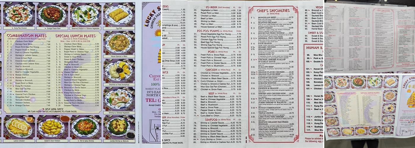 Lucky Star Express Menu