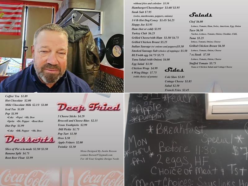 O's Diner Menu